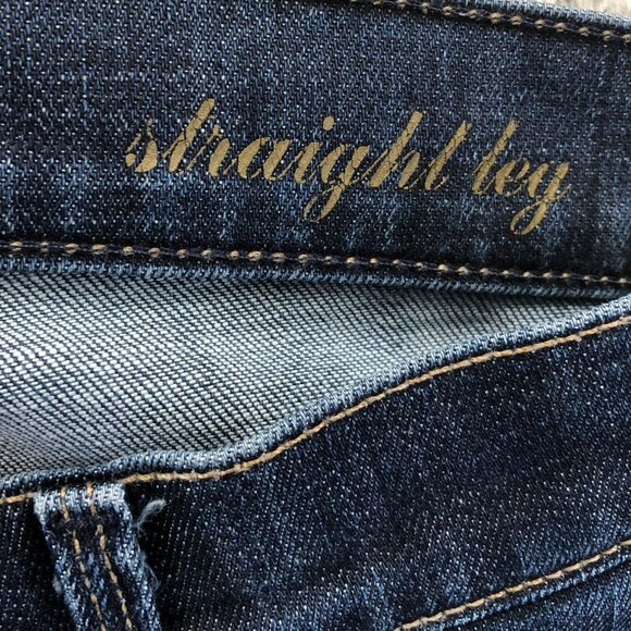 7 For All Mankind Womens Jeans Size 26 Blue Denim Straight Leg Dark Wash Casual - Picture 13 of 16